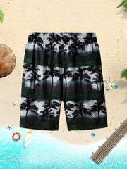 Men's Quick Dry Hawaiian Board Shorts With Pockets