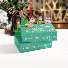 10pcs Christmas Cupcake Boxes Cookie Boxes Christmas Party Treats