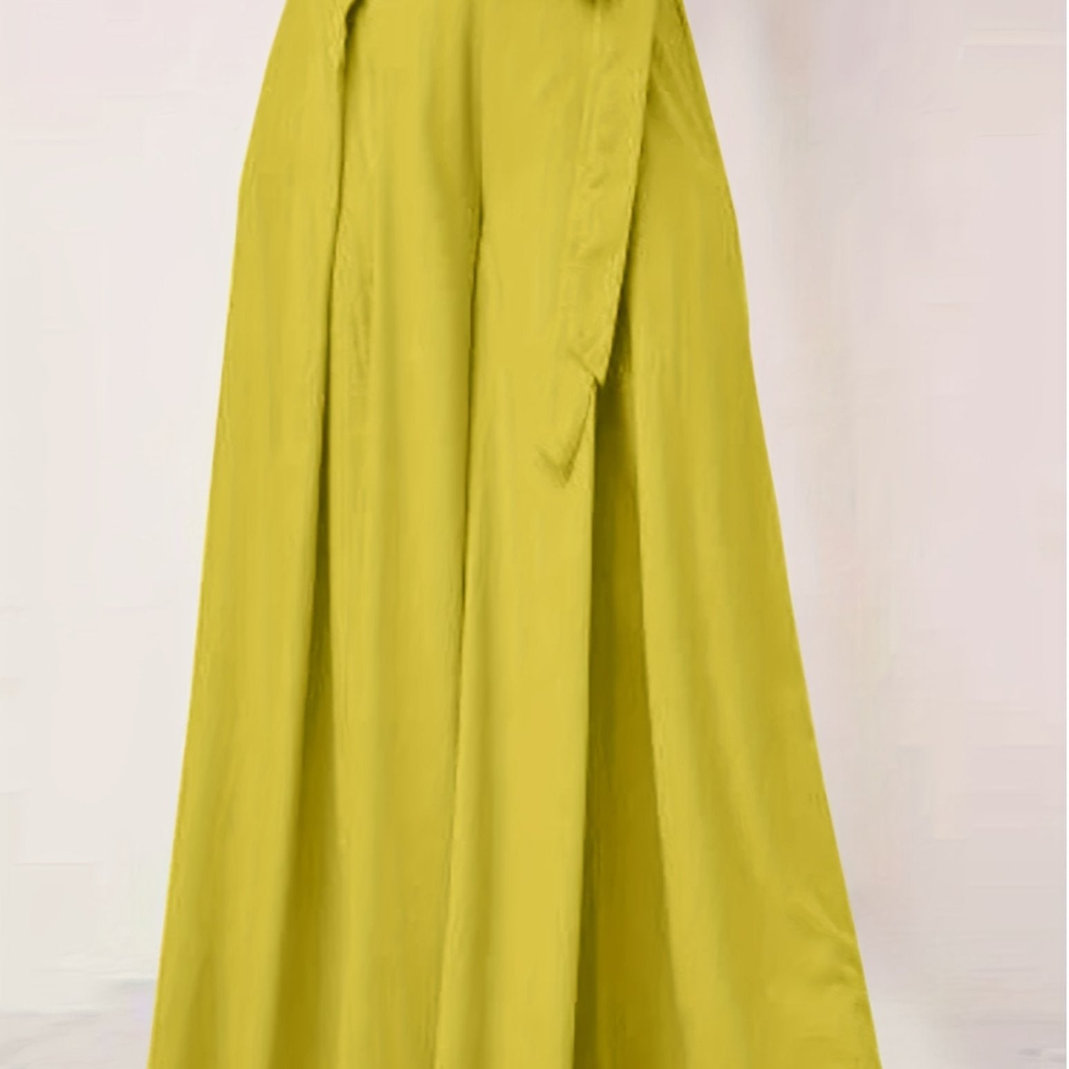 High Rise Wide Leg Trousers with Side Tie