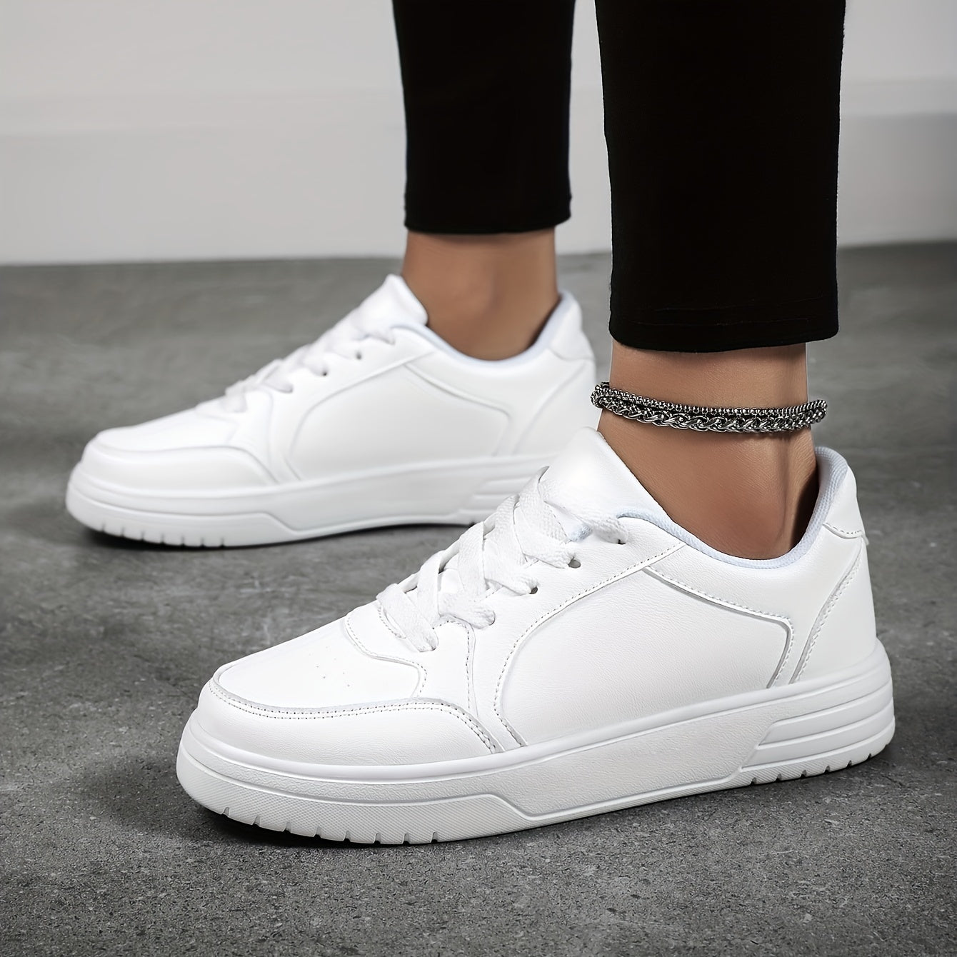 Women's Flatform Lace Up Sneakers Minimalist Shoes Casual & Comfy Running Shoes