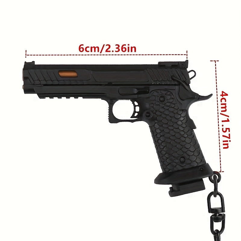 Mini Pistol Keychain Model for Men and Women