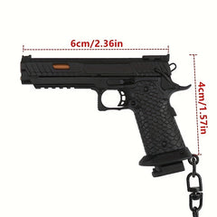 Mini Pistol Keychain Model for Men and Women