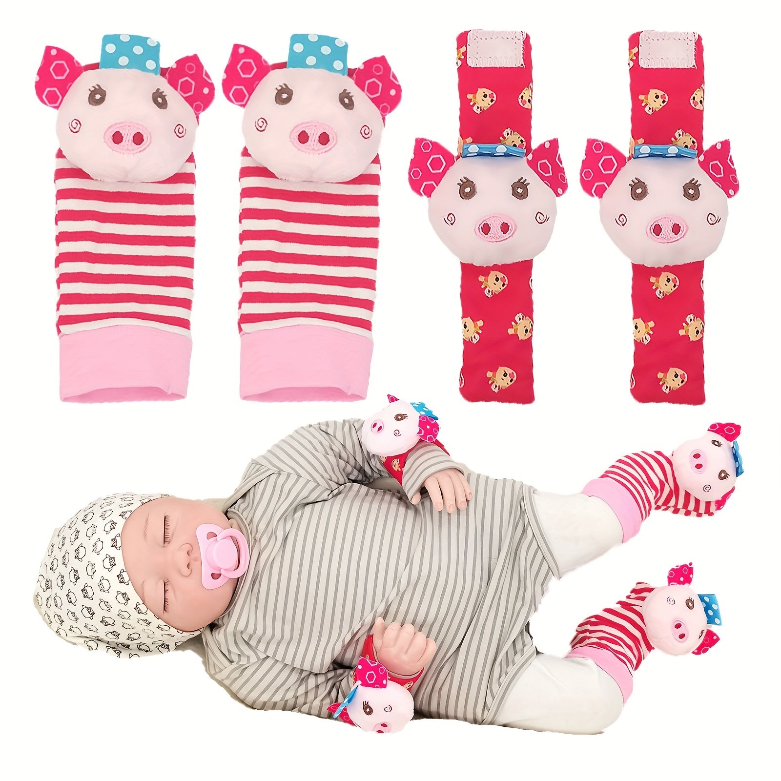 Fun Rattle Socks Toys for 3-12 Months