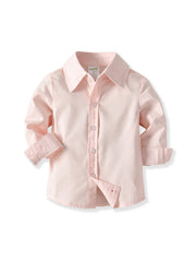 Baby Boys Gentleman Outfit Formal Suit Long Sleeve Shirt Pants Set