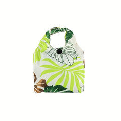 Leaves Pattern Shoulder Bag Lightweight Foldable Shopping Bag