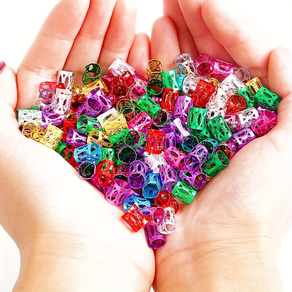 50pcs Braided Hair Beads for Baby Girls Head Jewelry