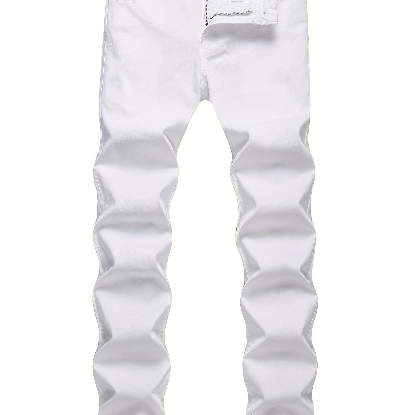 Men's Solid Denim Pants Outdoor Wear For Spring And Fall