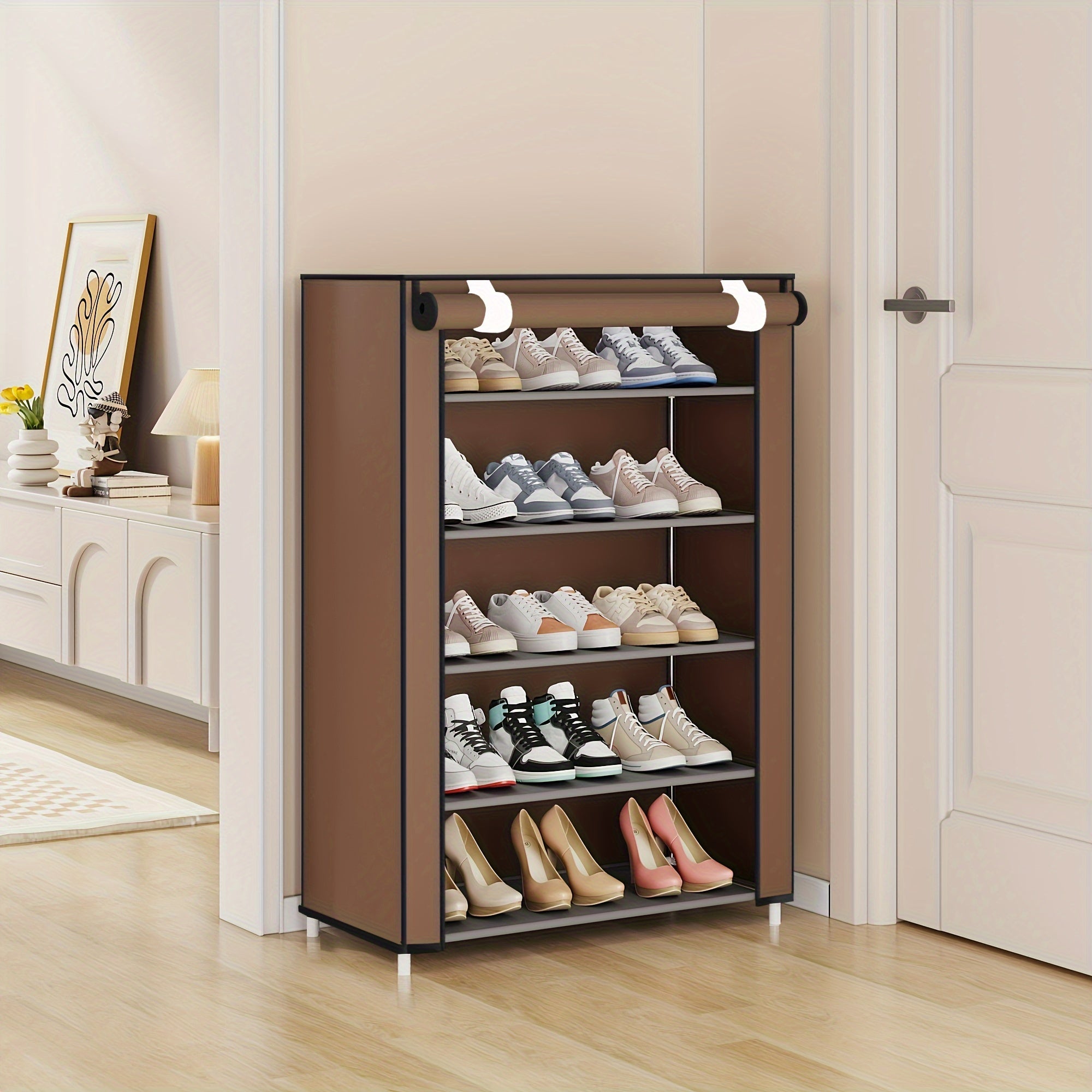 Dustproof Shoe Cabinet with Large Capacity Shoe Rack