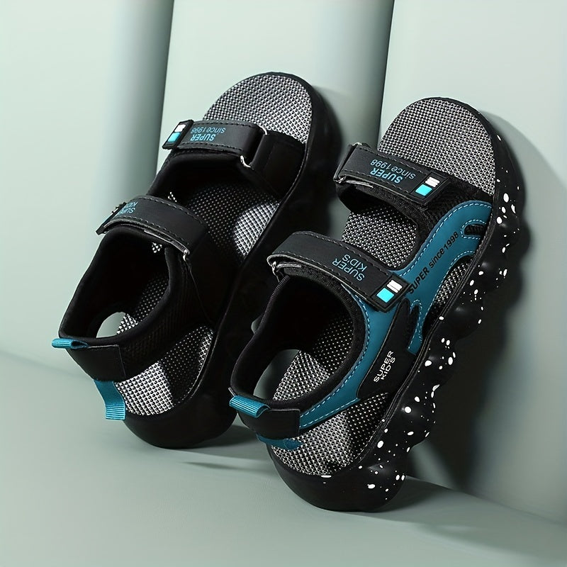 Boys' Non Slip Outdoor Sandals with Fastener for Spring and Summer
