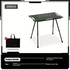 Portable Camping Table with Adjustable Legs
