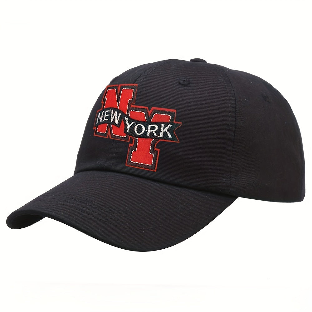 Alphabet Embroidered Sunshade Baseball Cap