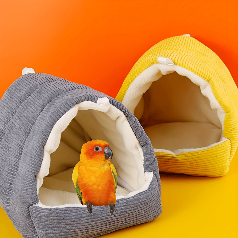 Small Parrot House Bed for Winter Warmth