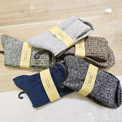 5 Pairs Warm Crew Socks Men Winter Outdoor Hiking Trekking Camping Fishing