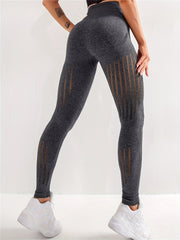 High-Waist Hollow Out Sports Leggings for Women