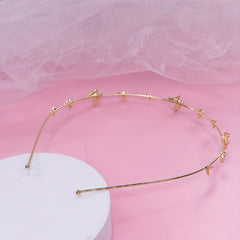 Faux Pearl Butterfly Head Hoop Bridal Hair Accessories