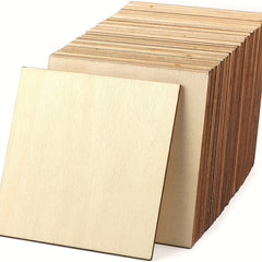 10 20pcs Composite Board Painting Wooden Crafts Square Small Wooden Chips