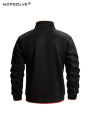 Men's Sports Suit with Stretch Zip Jacket & Elastic Waist Pants
