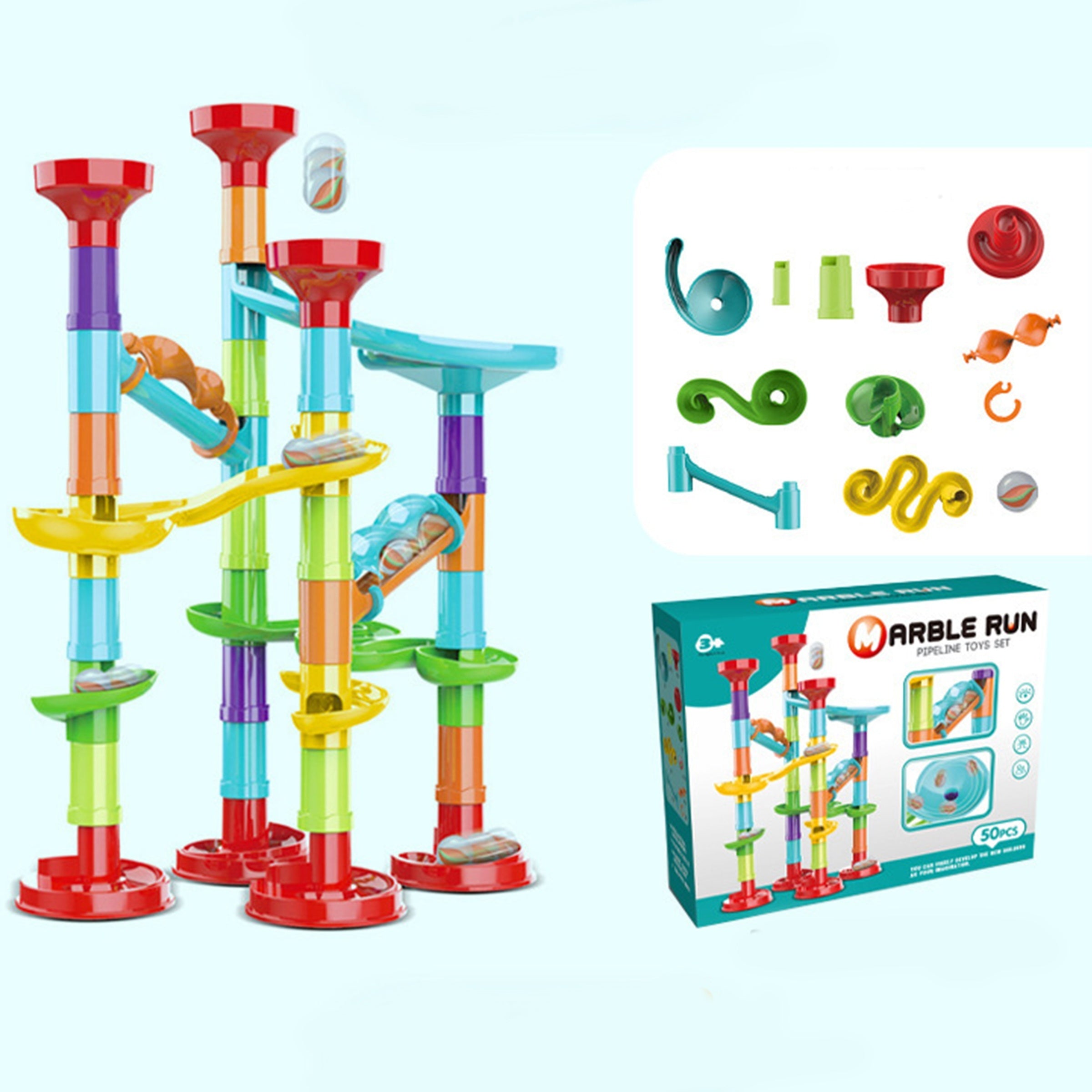 Marble Run Set Construction Kids Toy Christmas Gift