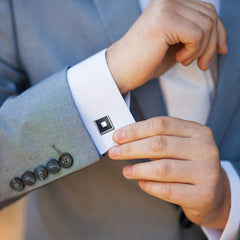 Square Drop Glue French Suit Shirt Cufflinks