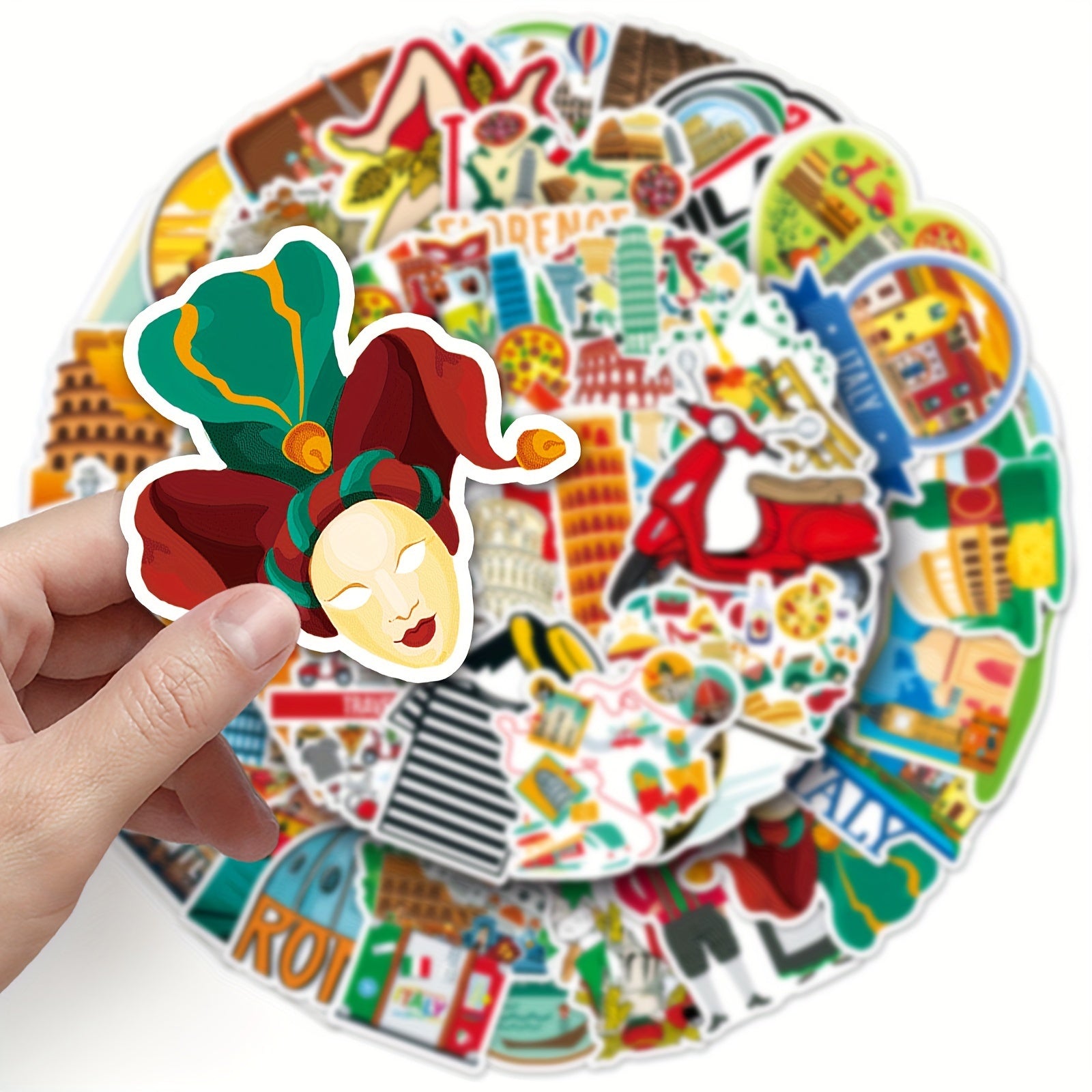 50pcs Italian Graffiti Stickers for Laptop Helmet Water Cup DIY D