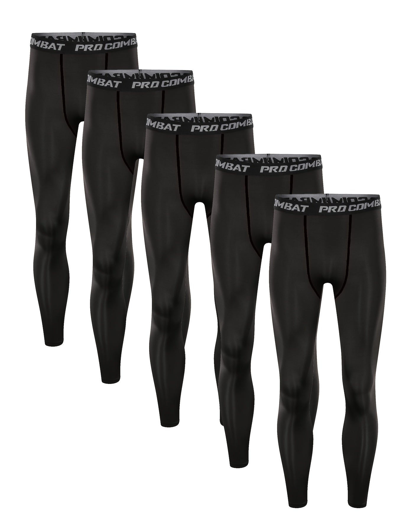 Men's Compression Pants Active High Stretch Trousers For Fitness Workout