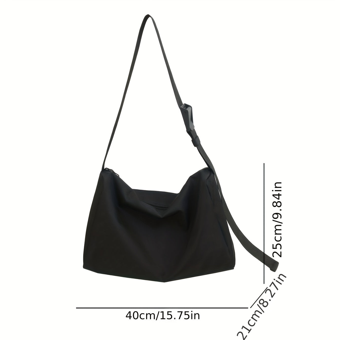 Large Capacity Nylon Hobo Bag Crossbody Handbag