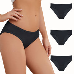 Women's 3pcs Comfy & Breathable Stretchy Briefs