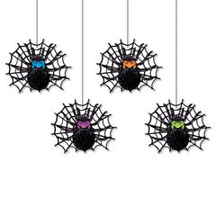 Halloween Decorations Bats Spider Web Spider