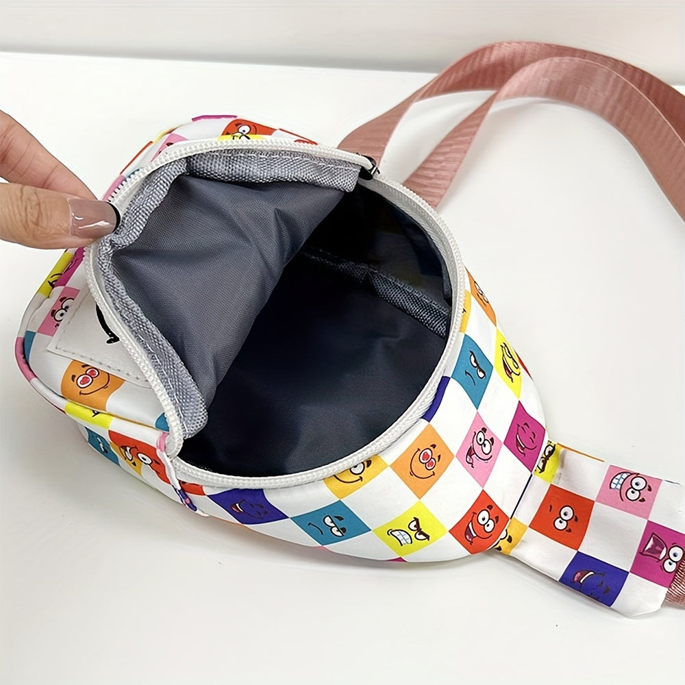 Kids Happy Face Chest Bag Small Crossbody Bag