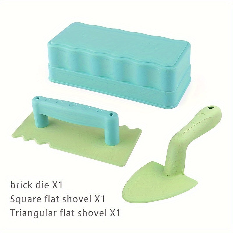 3pcs Snow & Sand Castle Building Set Beach Toy for Kids Durable PP Material