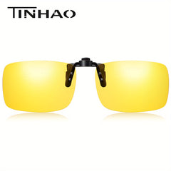 TINHAO Clip On Sunglasses Daytime & Night Vision Lenses