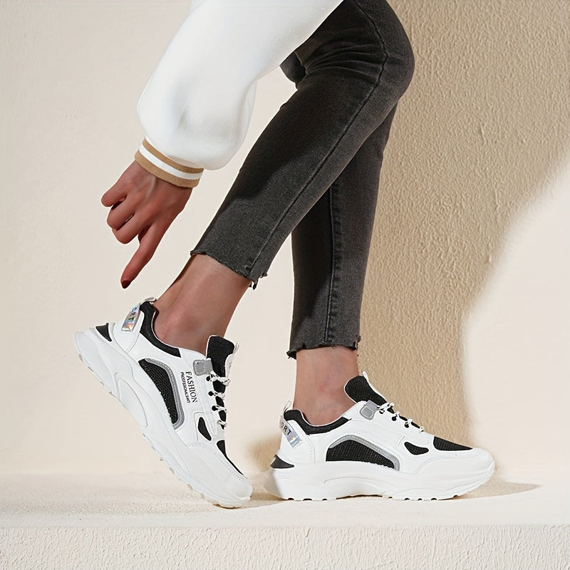 Women's Chunky Sneakers Lace-up Platform Shoes
