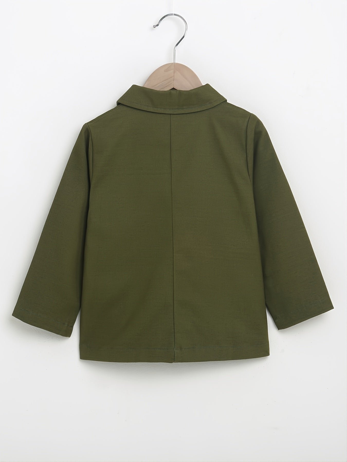 Boys' Winter Casual Long Sleeve Button Coat