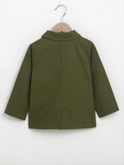 Boys' Winter Casual Long Sleeve Button Coat