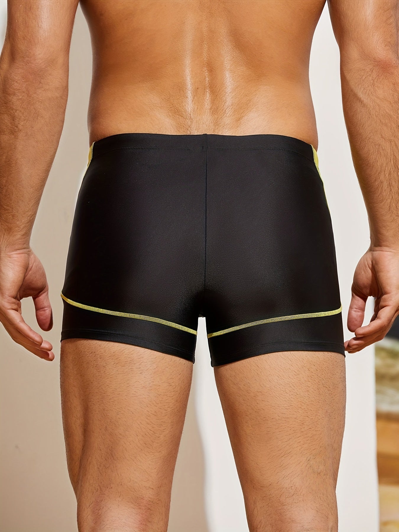 Quick Drying Men's Swim Trunks Drawstring Shorts For Summer
