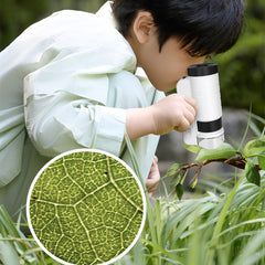 Handheld Mini Microscope Toy with LED Light 60X 200X