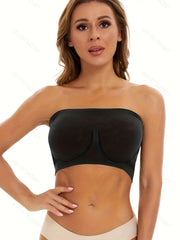 6pcs Strapless Bandeau Bras Soft Stretch Everyday Bra Women's Lingerie