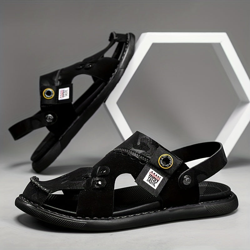 Men's Camo Slip-On Sandals - Anti-Skid Beach Sandals