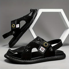 Men's Camo Slip-On Sandals - Anti-Skid Beach Sandals
