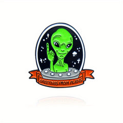 Cartoon Alien Brooch - Fun Clothing Decoration & Perfect Gift for Kids