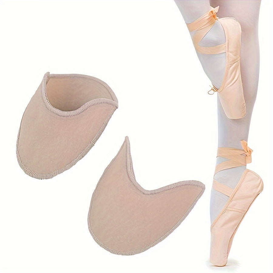 2pcs Toe Pouches Pad Ballet Dance Shoe Socks Toe Cover Protector