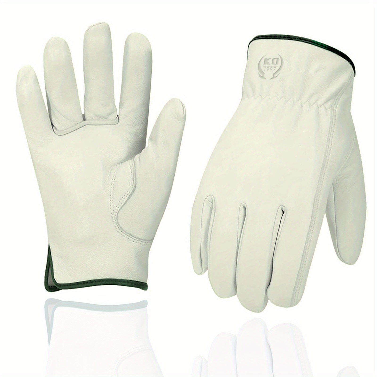 Soft Thin Goatskin Work Gloves Leather Gardening Gloves Outdoor Yard Garden