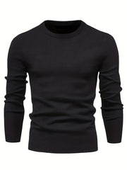 Men's Knitted Sweater Warm Crew Neck Pullover