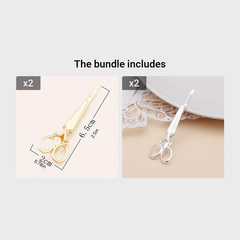 Scissors Shape Hair Clip Barrettes Hairpins Hair Styling For Women