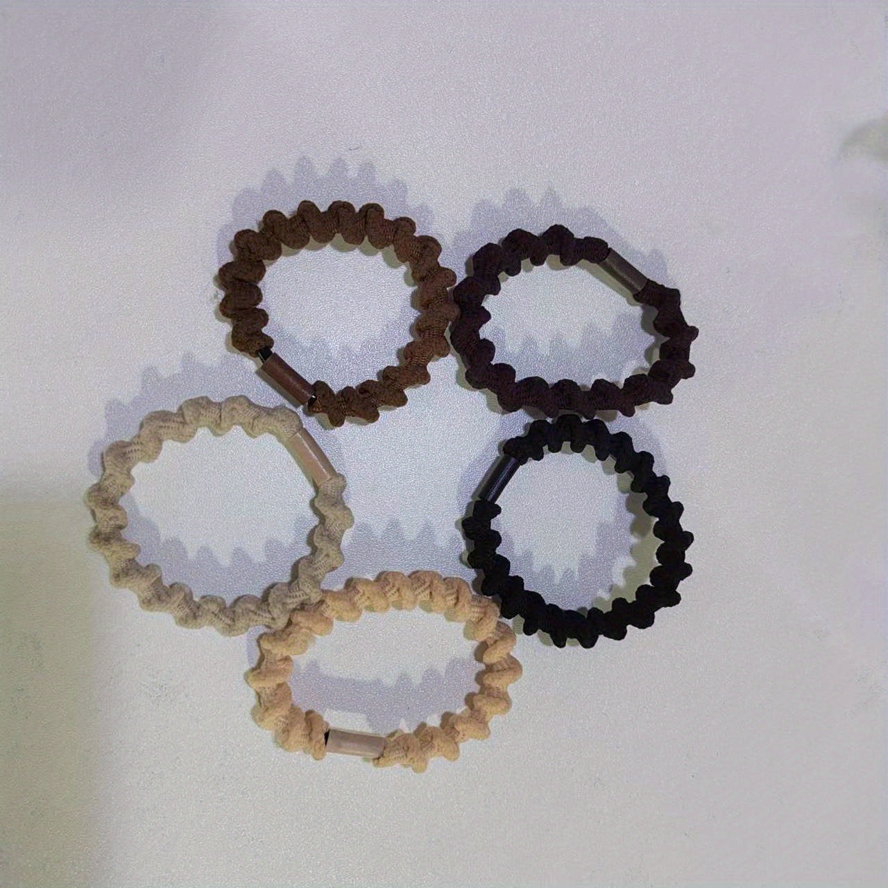 5pcs Braided Hair Rope Elastic Hair Tie Style Hair Accessories For Girls