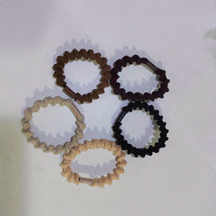 5pcs Braided Hair Rope Elastic Hair Tie Style Hair Accessories For Girls