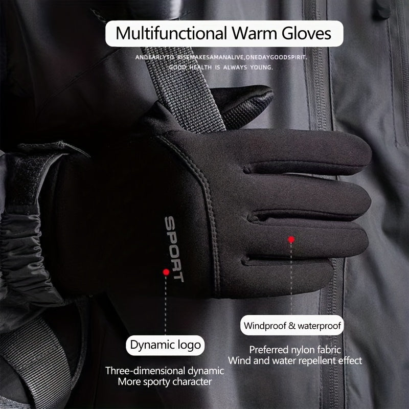 Outdoor Non-slip Touch Screen Warm Gloves for Cycling and Skiing