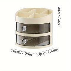Desktop Storage Box Makeup Storage Container Clear 1pc