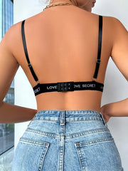 Contrast Lace Wireless Bra Breathable Intimates Bra