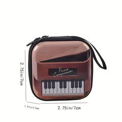 Kids Camera Print Coin Bag Zipper Wallet Earphone Cable Storage Box For Girls